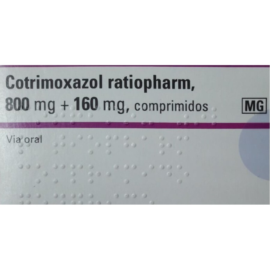 Котримоксазол (Cotrimoxazol) 800 мг + 160 мг № 10 таблеток, действующее вещество: сульфаметоксазол / триметоприм: цены и характеристики