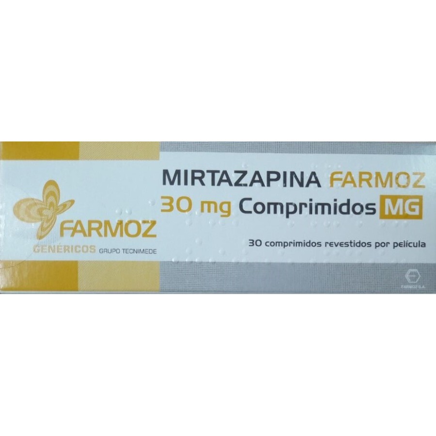 Миртазапин (Mirtazapina Farmoz) 30 мг №30 таблеток, действующее вещество: миртазапин: цены и характеристики