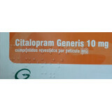 Циталопрам (Citalopram Generis) 10 мг № 14 таблеток, діюча речовина: циталопрам