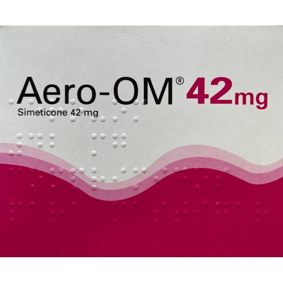 Аэро-Ом (Aero-Om) 42 мг таб №10 симетикон: цены и характеристики
