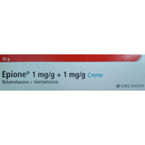 Епіон мазь (Epione) 30 гр, діюча речовина: 1 мг бетаметазону та 1 мг гентаміцину