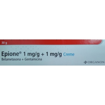 Эпион мазь (Epione) 30 гр, действующее вещество: 1 мг бетаметазона и 1 мг гентамицина