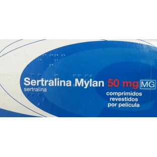 Сертралин (Sertralina Mylan) 50 мг №20 таблеток, действующее вещество: сертралин