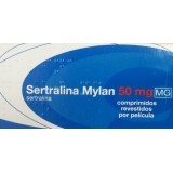 Сертралин (Sertralina Mylan) 50 мг №20 таблеток, действующее вещество: сертралин