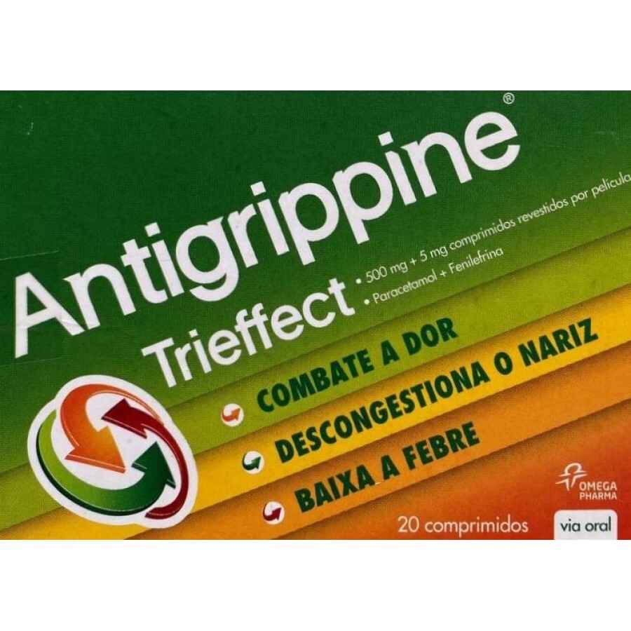 Антигриппин (Antigriprine) 500 мг/5 мг таб №20 действующее вещество: парацетамол + фенилэфрин: цены и характеристики