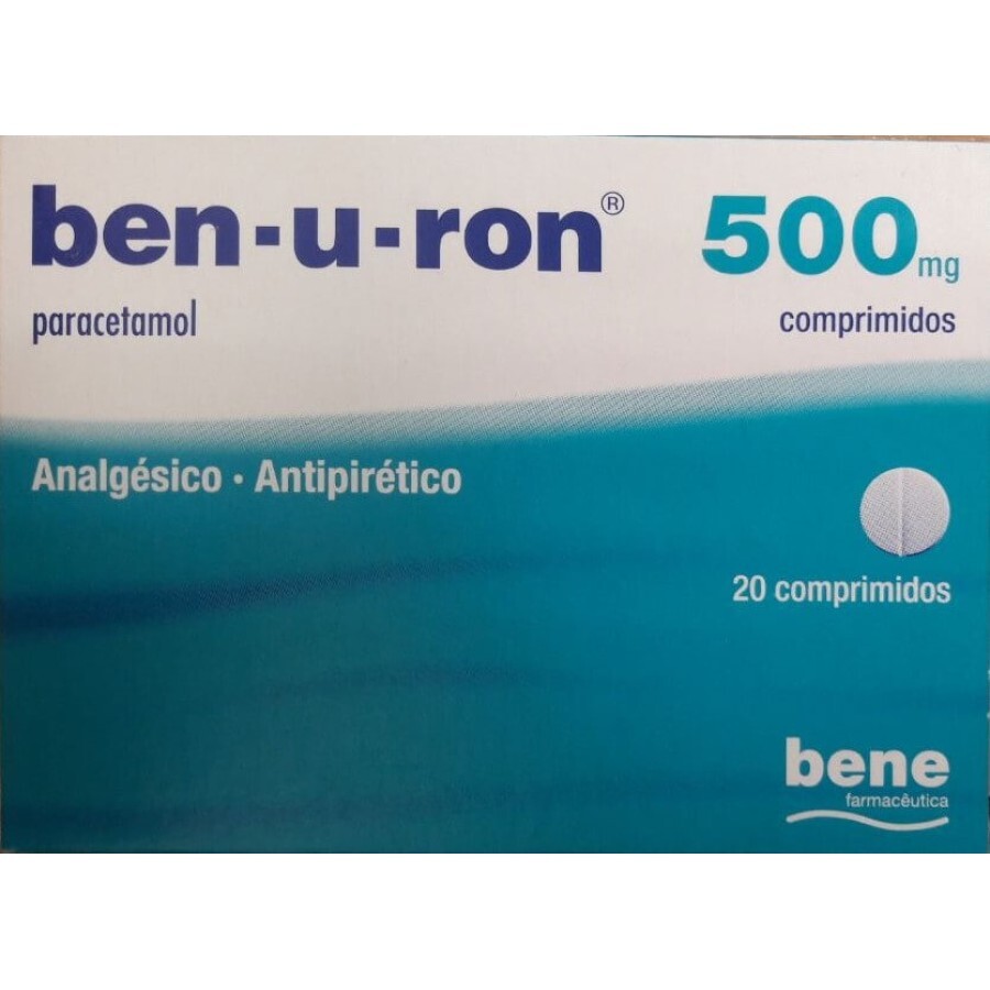 Бен-у-рон (ben-u-ron) 500 мг №20 таблеток, действующее вещество: парацетамол: цены и характеристики