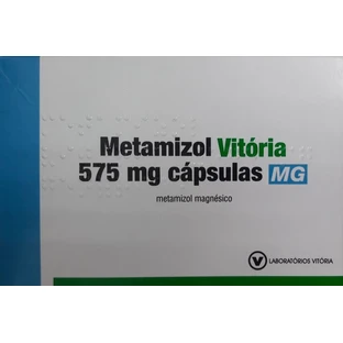 Метамізол (Metamizol Vitoria) 575 мг № 10 капсул, діюча речовина: метамізол магнезія