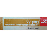 Опримеа (Oprymea) 0,52 мг № 10 таблеток, діюча речовина: праміпексол