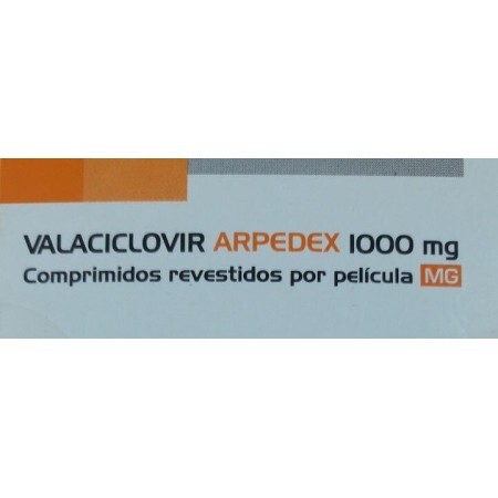 Валоцикловир (Valaciclovir Arpedex) 1000 мг №7 таблеток, действующее вещество: валацикловир