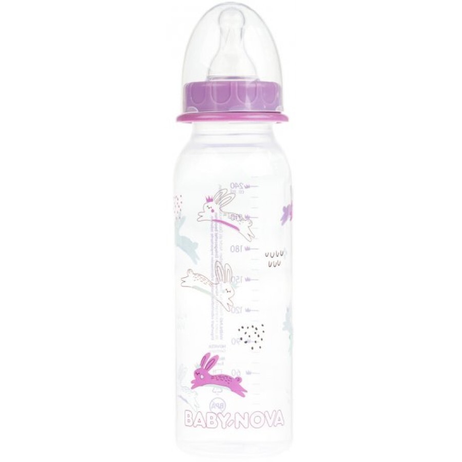 Пляшечка Baby-Nova Декор 240 мл 47010-3: ціни та характеристики