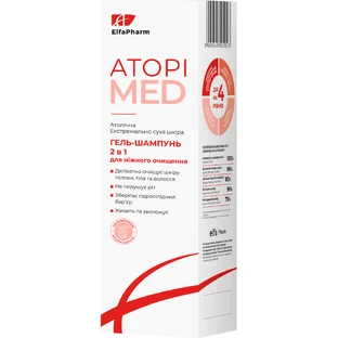 Гель для душа Elfa Pharm Atopi Med Нежное очищение 400 мл