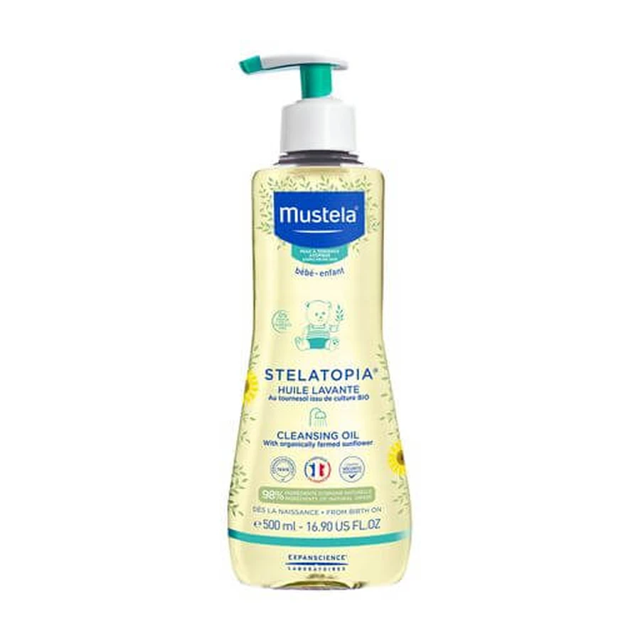 Олія для ванн Mustela Stelatopia для сухої та схильної до атопії шкіри 500 мл: ціни та характеристики