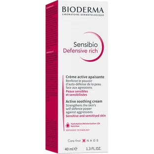 Насыщенный крем для лица Bioderma Sensibio Defensive, 40 мл