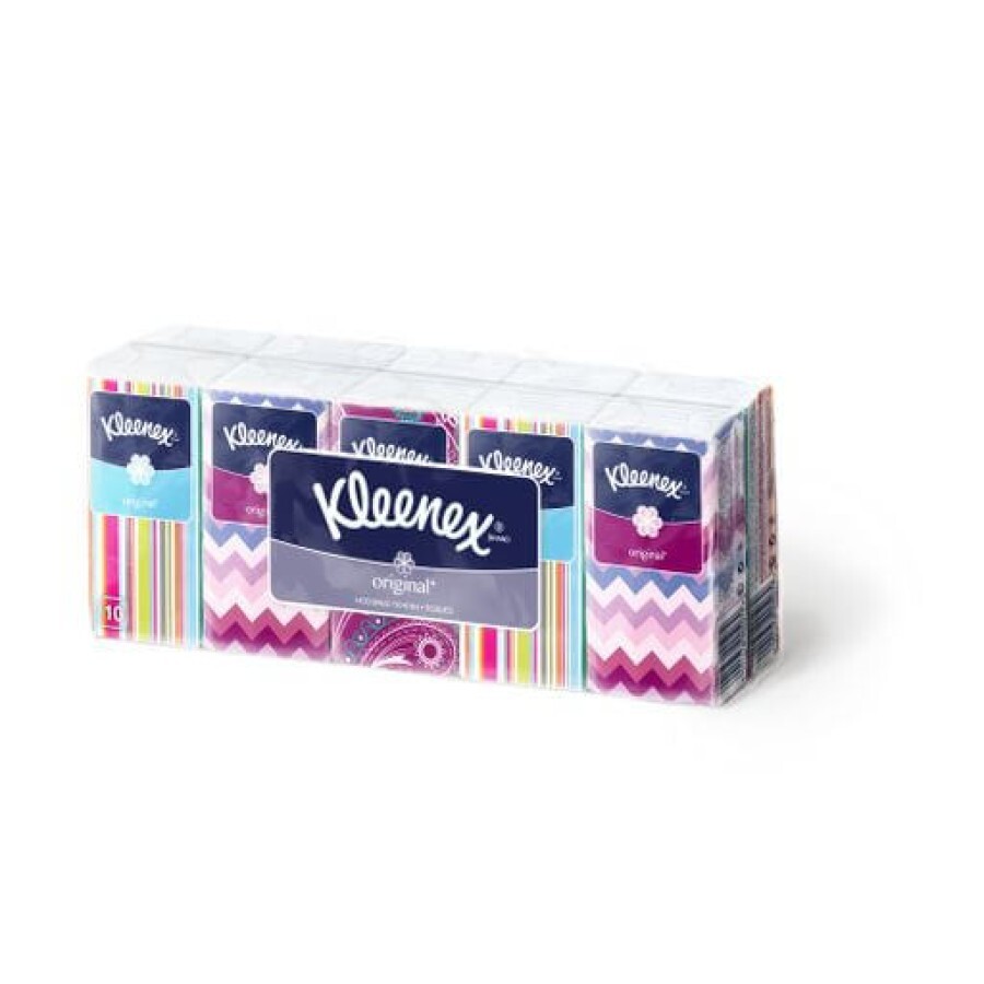 Платочки носовые Kleenex Velty 10x10 шт: цены и характеристики
