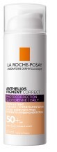 Солнцезащитное средство La Roche-Posay Anthelios Pigment Correct для ежедневного ухода за кожей лица, склонной к гиперпигментации, SPF50+, с тонирующим эффектом, 50 мл