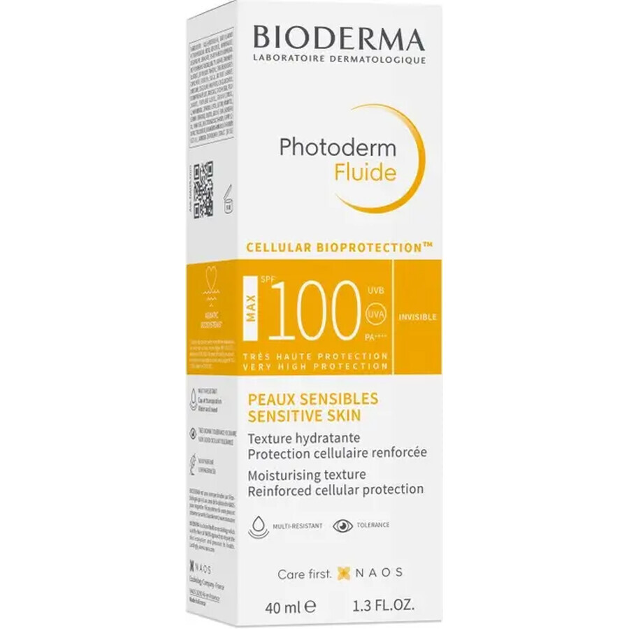 Сонцезахисний флюїд для обличчя Bioderma Photoderm Fluide МАХ SPF 100 40 мл: цены и характеристики