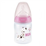 Бутылочка для кормления Nuk First Choice Plus Жираф 150 мл Розовая