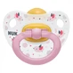 Пустушка Nuk Happy Kids Пташки, 6-18 міс., рожева