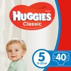 Подгузники Huggies Classic 5 (11-25 кг) Jumbo 40 шт: цены и характеристики