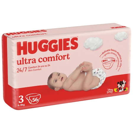 Подгузники Huggies Ultra Comfort 3 (5-9 кг) Jumbo 56 шт: цены и характеристики