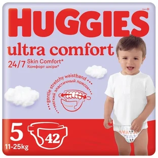 Підгузки Huggies Ultra Comfort 5 (11-25 кг) Jumbo 42 шт 