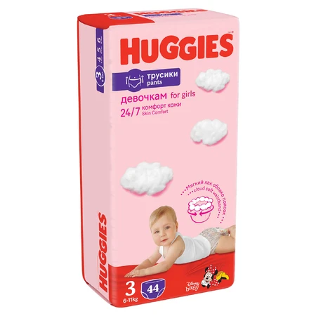 Підгузки-трусики Huggies Pants 3 Jumbo (6-11 кг) для дівчаток 44 шт: ціни та характеристики