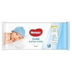 Детские влажные салфетки Huggies Pure Extra Care 56шт: цены и характеристики