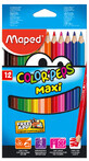 Карандаши цветные ZiBi Color Peps Maxi 12 цв.
