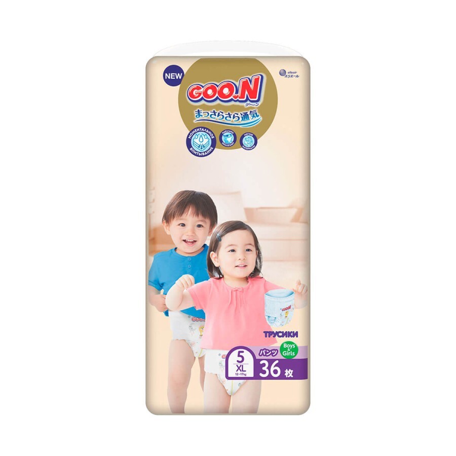 Подгузники GOO.N Premium Soft 12-20 кг размер XL трусики 36 шт: цены и характеристики