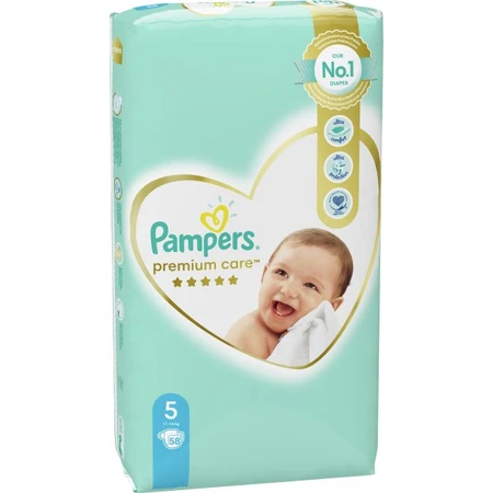 Подгузники Pampers Premium Care Junior Размер 5 (11-16 кг) 58 шт: цены и характеристики