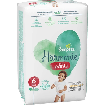 Подгузники Pampers трусики Harmonie Nappy Pants Размер 6 (15+ кг) 18 шт: цены и характеристики