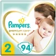 Подгузники Pampers Premium Care Mini Размер 2 (4-8 кг), 94 шт