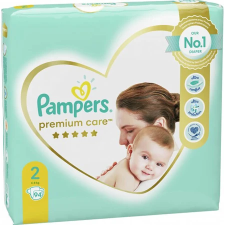 Подгузники Pampers Premium Care Mini Размер 2 (4-8 кг), 94 шт: цены и характеристики
