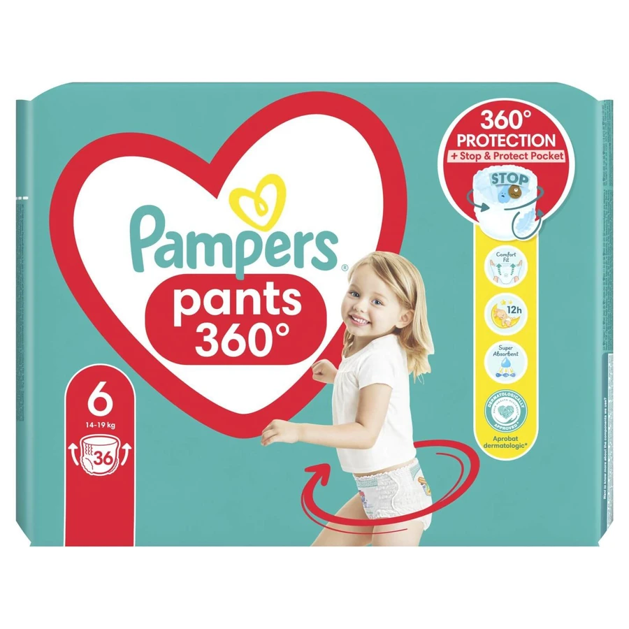 Подгузники Pampers трусики Pants Giant размер 6, 14-19 кг 36 шт.: цены и характеристики