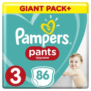 Подгузники Pampers трусики Pants Midi Размер 3 (6-11 кг), 86 шт