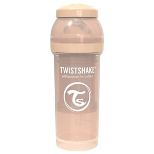 Пляшечка для годування Twistshake антиколькова 260 мл, бежева