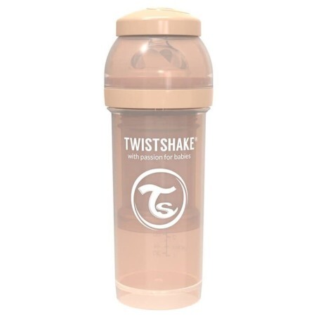Бутылочка для кормления Twistshake антиколиковая 260 мл, бежевая