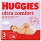Подгузники Huggies Ultra Comfort 3 (5-9 кг) Mega 78 шт