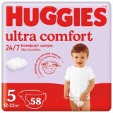 Подгузники Huggies Ultra Comfort 5 (12-22 кг) Mega 58 шт