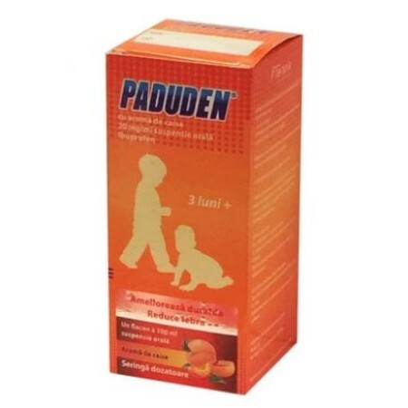 Сироп Падуден (Paduden) со вкусом абрикоса, 100 мл, Terapia