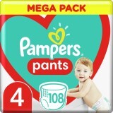 Підгузки Pampers трусики Maxi Pants Розмір 4 (9-15 кг) 108 шт