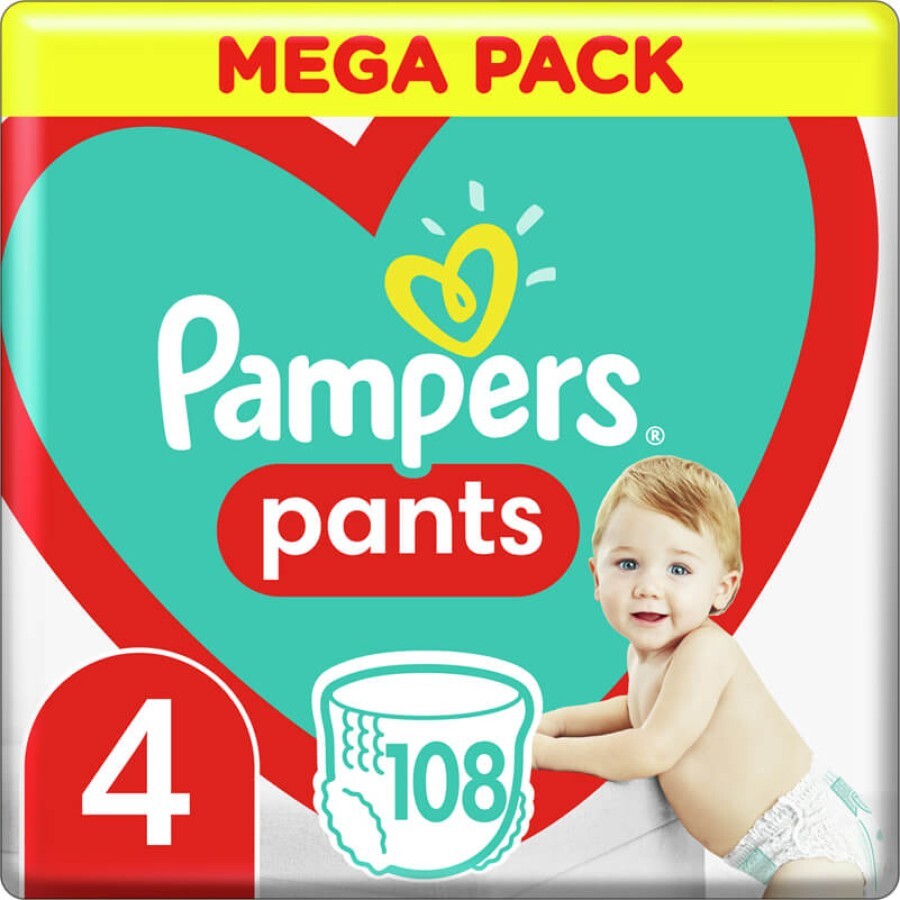 Підгузки Pampers трусики Maxi Pants Розмір 4 (9-15 кг) 108 шт: ціни та характеристики