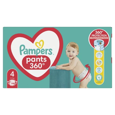 Подгузники Pampers трусики Maxi Pants Размер 4 (9-15 кг) 108 шт: цены и характеристики