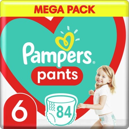 Подгузники Pampers трусики Pants Giant Размер 6 (15+ кг) 84 шт