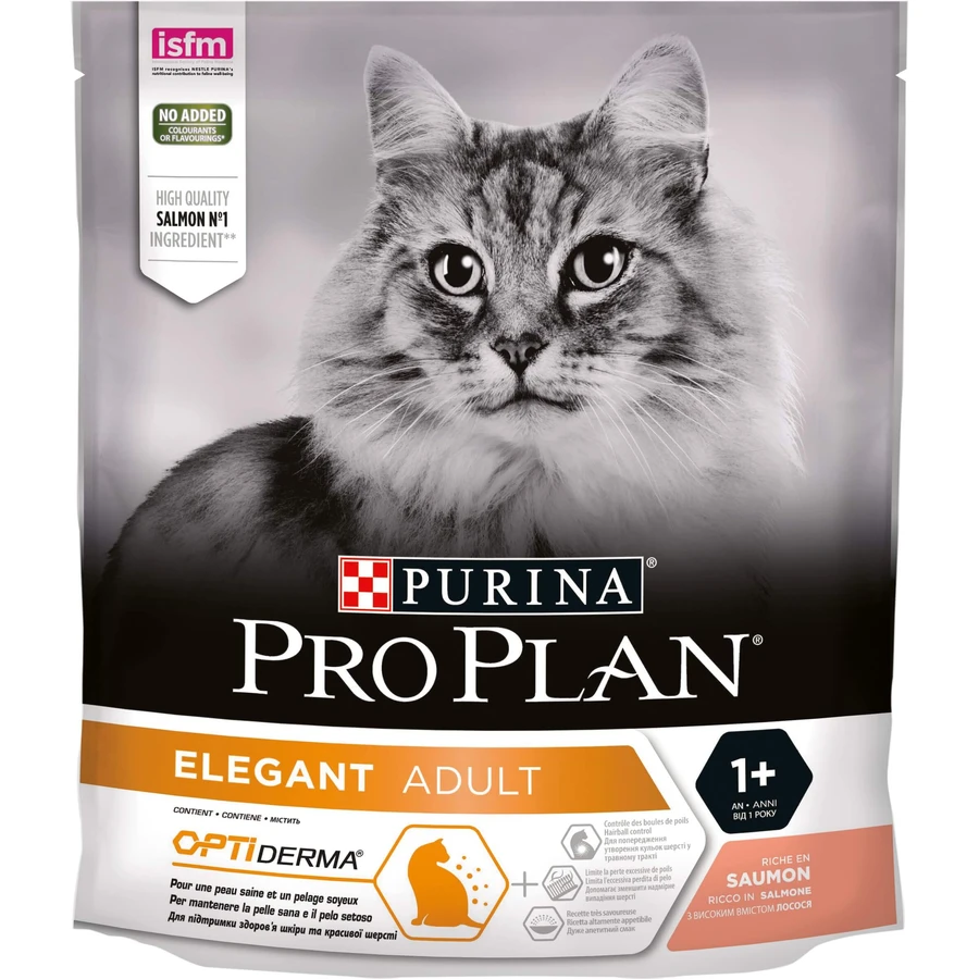 Сухий корм для кішок Purina Pro Plan Elegant з лососем 400 г: ціни та характеристики