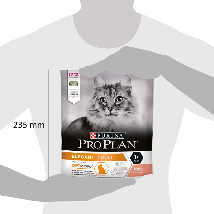 Сухой корм для кошек Purina Pro Plan Elegant с лососем 400 г: цены и характеристики