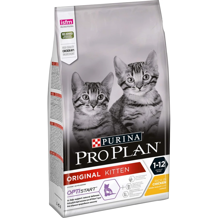Сухой корм для кошек Purina Pro Plan Original Kitten до 12 месяцев с курицей 1.5 кг: цены и характеристики