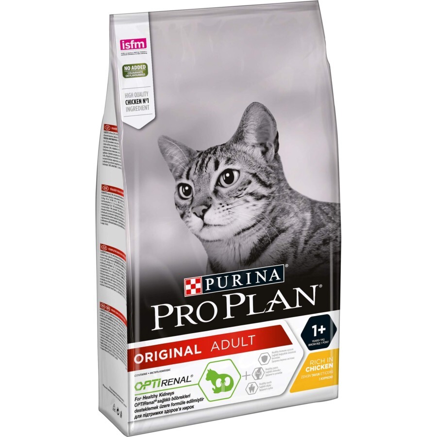Сухой корм для кошек Purina Pro Plan Original Adult 1+ с курицей 1.5 кг: цены и характеристики