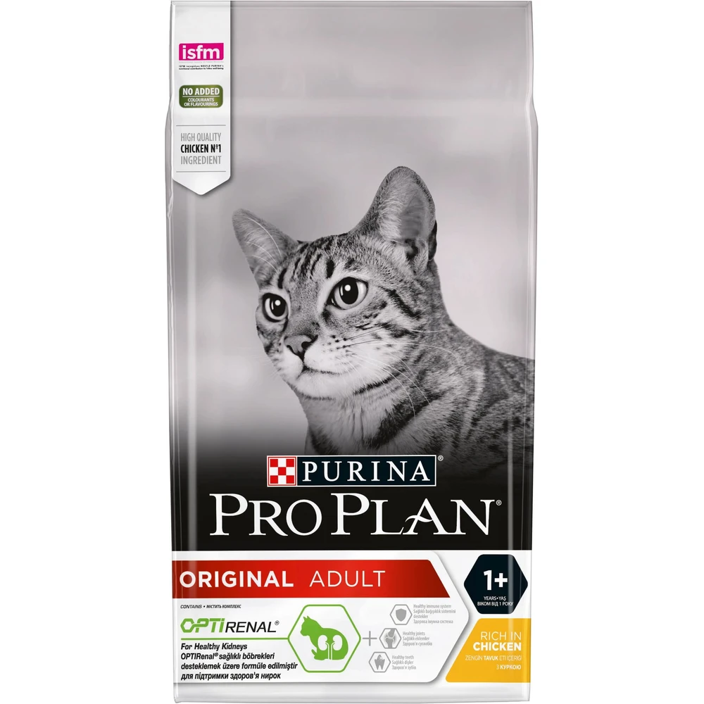 Сухий корм для кішок Purina Pro Plan Original Adult 1+ з куркою 1.5 кг: ціни та характеристики