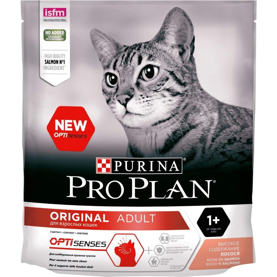 Сухой корм для кошек Purina Pro Plan Original с лососем 400 г: цены и характеристики